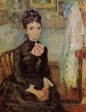  vincent peintre - Femme assise sur un berceau Vincent van Gogh